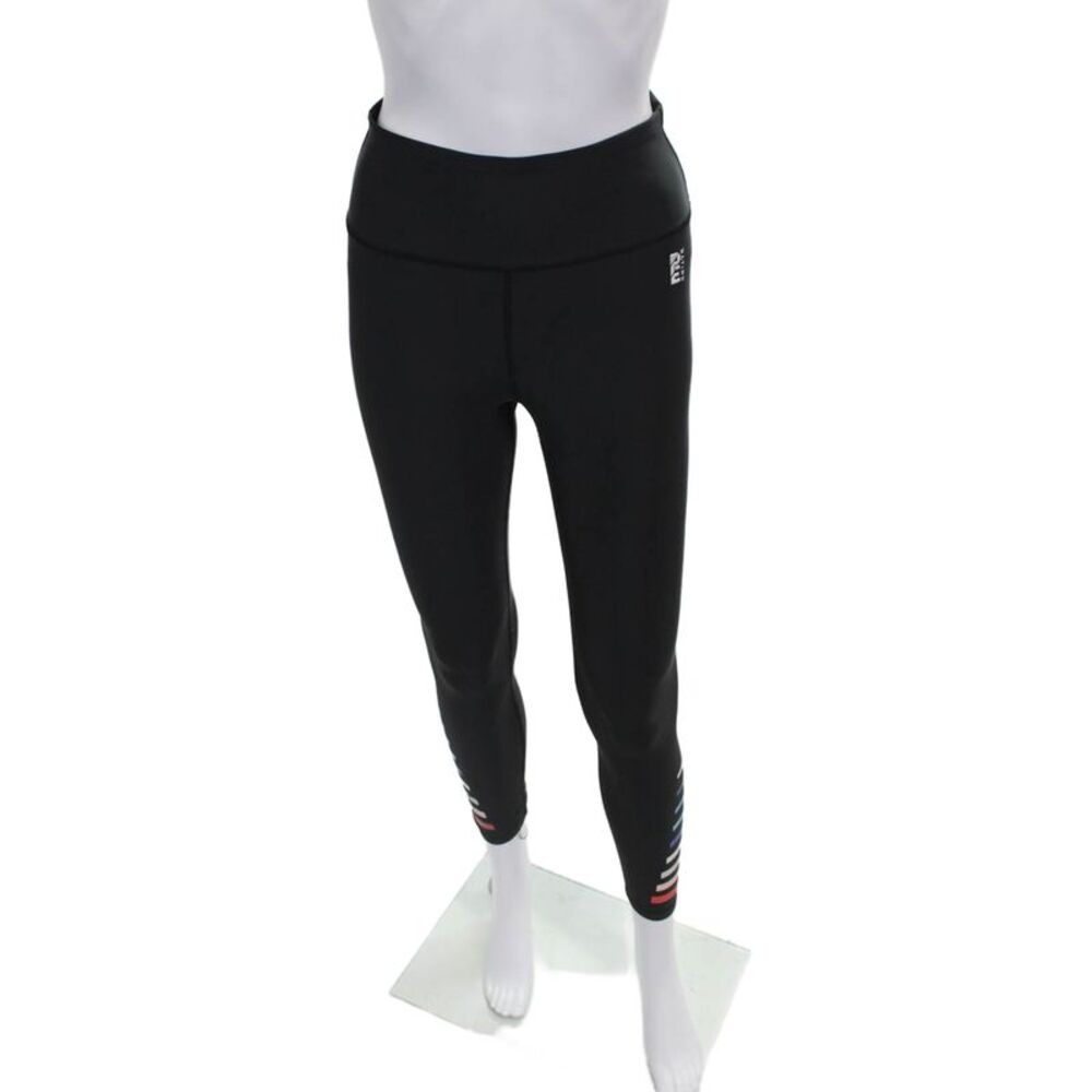 PE Nation Womens Ankle Leggings Black Polyester Size XS